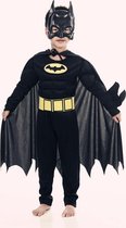 Premium Batman Kostuum - Kinderkostuum  - Verkleedpak - Carnaval - Verkleedkleding - Halloween - Met Masker - 116/122