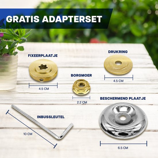 Universele Onkruidborstel - Onkruidverwijderaar - Voegenborstel - Grastrimmer - 19CM - Max. Toerental 10.000 p/m van Merkloos	 — afbeelding 3