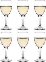 Libbey Wijnglazen Witte Wijn Teardrop - 192 ml / 19,2 cl - 6 Stuks - Vaatwasserbestendig - Tijdloos - Sterke kwaliteit