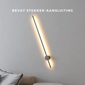 Wandlamp Binnen Industrieel Moderne Scandinavische Lampen - Nordic Design - Scandinavisch ontwerp - 100cm Wand Verlichting met stekkeraansluiting - Warm Wit Licht - Suitta®