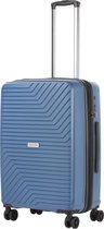 Bol.com CarryOn Transport Middenmaat Reiskoffer 67cm - Koffer met Expander en TSA-slot - OKOBAN - Blauw aanbieding
