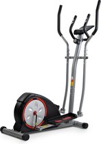 Merax Crosstrainer - Fitness apparaat voor thuis - 8 Magnetische Weerstandniveaus - 10KG Vliegwielsysteem - Zwart, Rood