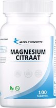 Magnesium Citraat 200 mg tabletten | Muscle Concepts - Mineralen voedingssuplement - 100 stuks