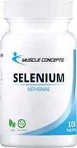 Selenium tabletten | Muscle Concepts - Is een Antioxidant - Mineralen - 100 stuks