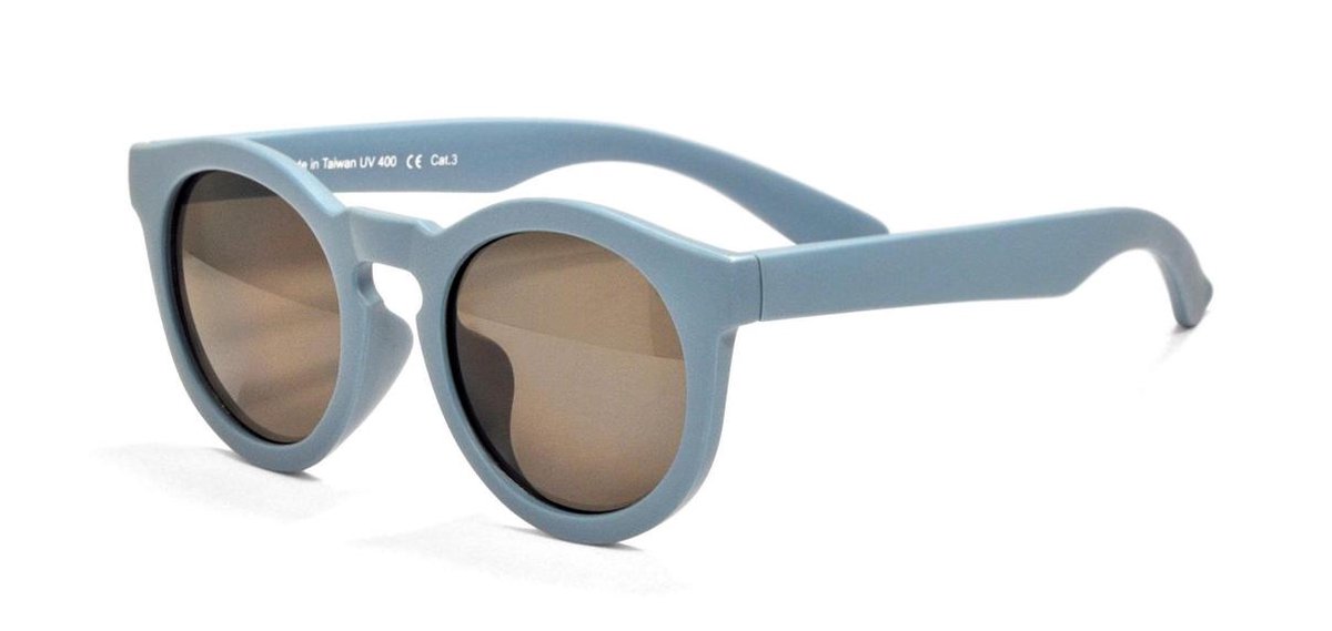 Real Shades - UV-zonnebril voor kinderen - Chill - Steel Blauw - maat Onesize (4-6yrs)
