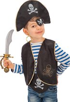 Carnival Toys Verkleedset Piraat Jongens Polyester Zwart 6-delig