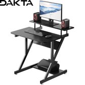 Dakta® | Bureau | Game bureau | Bureautafel | Gamen | Ergonomisch | Tafel | Gaming desk | Computerbureau | Zwart