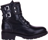 Nero Giardini Zwarte Veterboot Dubbele Gesp