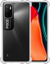 Xiaomi Poco M3 Pro Hoesje Siliconen Shock Proof Case Transparant - Xiaomi Poco M3 Pro Hoesje Cover Extra Stevig