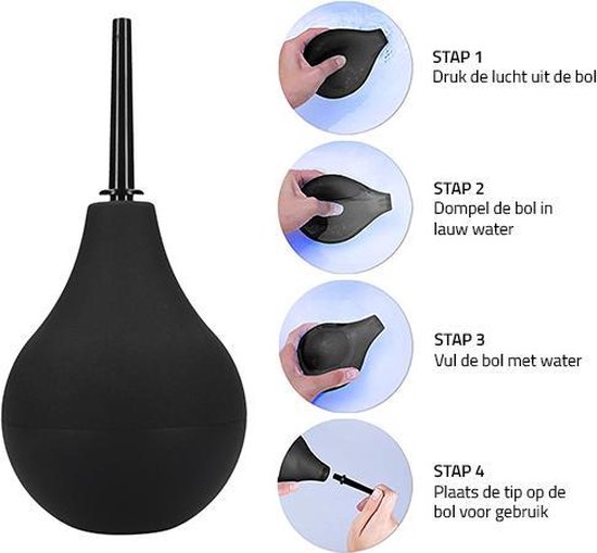 Erovibes - Anaal Douche - Klysma - Enema - Anaaldouche - Anal Douche - Intieme douche - 16 cm