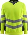 Mascot sweatshirt Wigton fluorgeel/donkermarine