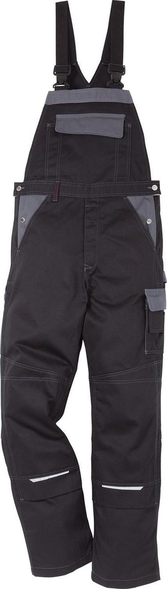Kansas Icon tuinbroek overall 1009 LUXE zwart/grijs -C60