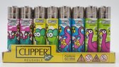 Clipper aansteker Classic  -Thema 'Mutant Animals' - 4 stuks - vuursteen aansteker - Flint