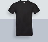 B & C - T-Shirt - pakket van 5 shirts - model heren - effen zwart - maat S