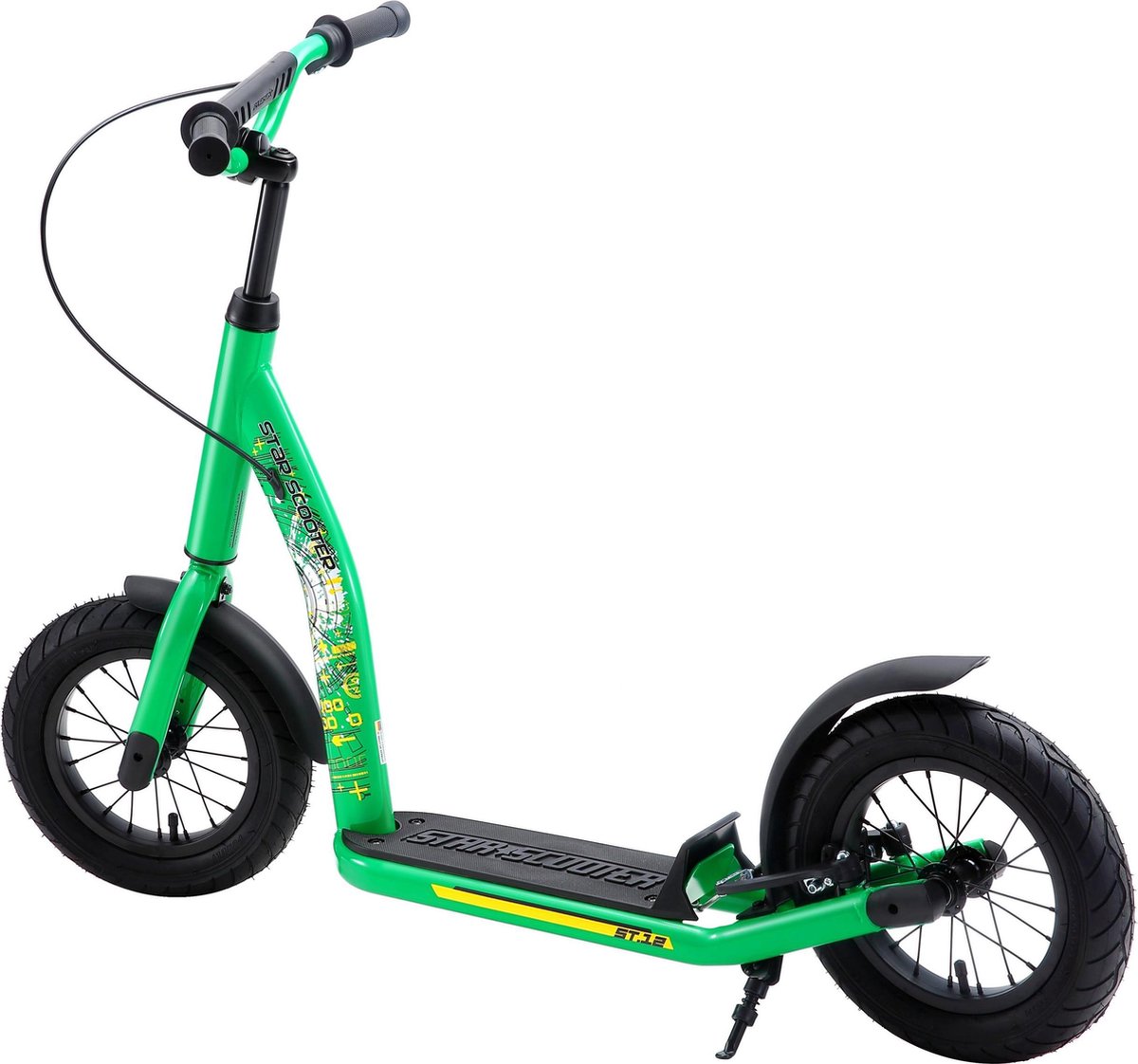 Bikestar Autoped New Gen Sport 12 Inch Groen