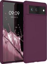 kwmobile telefoonhoesje voor Google Pixel 6 - Hoesje voor smartphone - Back cover in bordeaux-violet