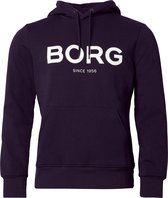 Björn Borg Logo Hoodie  - Trui - Sweater - Met Capuchon - Heren - Maat L - Donkerblauw