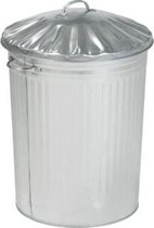 Practo Garden afvalvat 100l gegalvaniseerd staal