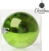 Kerstbal Christmas Planet 5221 15 cm Plastic Groen