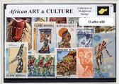 Afrikaanse Kunst en cultuur – Luxe postzegel pakket (A6 formaat) : collectie van 50 verschillende postzegels van Afrikaanse Kunst en cultuur – kan als ansichtkaart in een A6 envelo