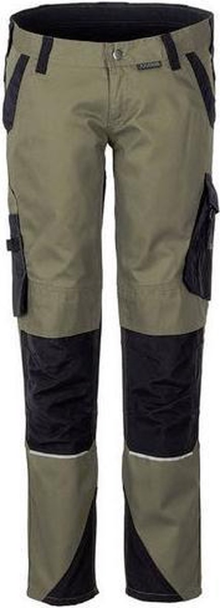 Planam dames werkbroek Norit (6410) - Olijf | Zwart - 40
