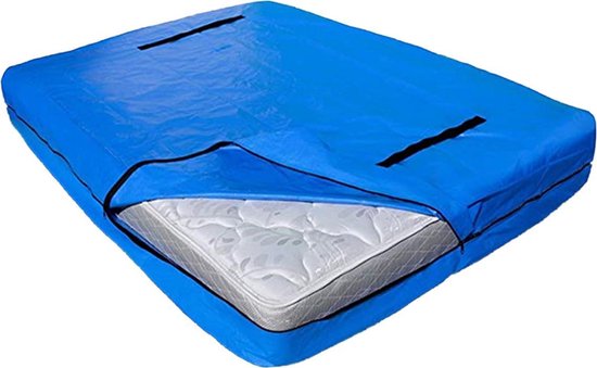 Matras opberghoes - 145 cm x 208 cm - Blauw - De ideale bescherming van je  matras... | bol.com