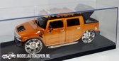 Hummer H2 Sut Concept (Oranje) (26cm) + Showcase 1:18 Maisto - Modelauto - Schaalmodel - Model auto - Miniatuurautos - Miniatuur auto