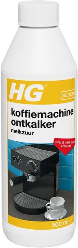 HG koffiemachine ontkalker melkzuur - 500ml - voor alle koffiemachines -  voor 4-5x... | bol.com