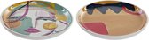 Valet Tray DKD Home Decor Modern (2 pcs) (10 x 10 x 1.5 cm)