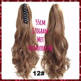 Paardenstaart Extensions met haarklem ponytail haarstuk op klem #12