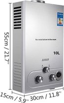 GazPro® LPG Boiler | Propaan | Butaan | LPG Geiser 10 Liter / Minuut Boiler | Ideaal Voor Camper / Camping / Boot / Caravan | Snel Heet Water | Inclusief Douche | Boiler | Keukenbo