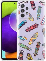 Hoesje Geschikt voor Samsung Galaxy A52s Skateboards
