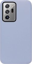 ADEL Premium Siliconen Back Cover Softcase Hoesje Geschikt voor Samsung Galaxy Note 20 Ultra - Lavendel Grijs