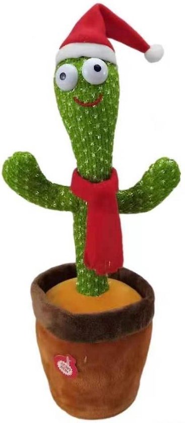 Gift Land®Sing Cactus Mimicking Toy,Funny Dancing Cactus Toy,Cactus Plush Toy,Doll Early Childhood Education Toys,Can mimic Speaking,Sing,Repeat,LED