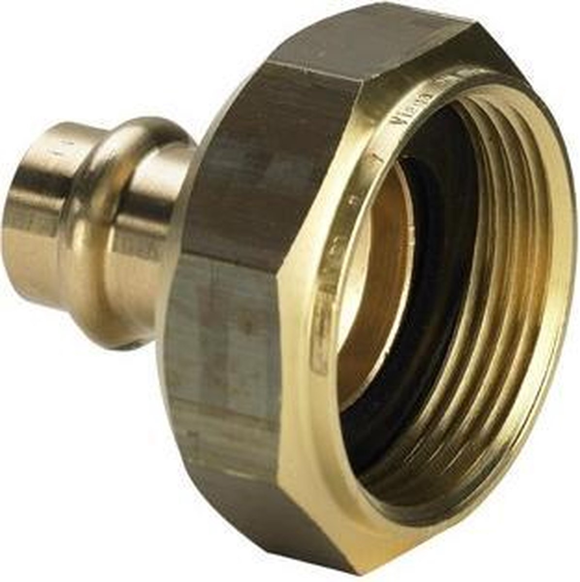 Viega Sanpress 2 delige koppeling SC binnendraad 22x1 1/4 brons
