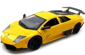 Lamborghini Murciélago LP 670-4 SV (Geel) (20 cm) 1/24 Motor Max - Modelauto - Schaalmodel - Model auto - Miniatuurautos - Miniatuur auto