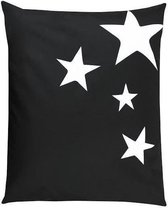 XXL STARS-poef Waterdichte stof - Zwart - 100x120 cm