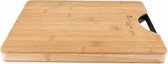 Snijplank Masterpro Foodies Bruin Bamboe (35 x 25 x 3 cm)