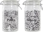 Tin DKD Home Decor Zwart Kristal 10 x 12.5 x 20 cm 1 L (2 pcs)