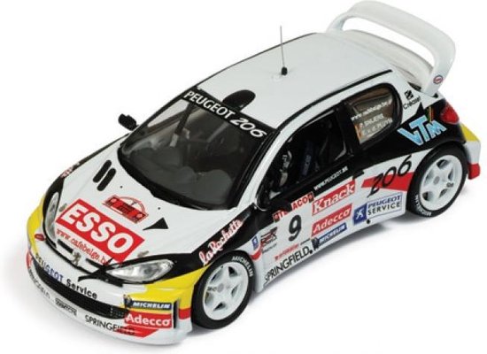 Peugeot 206 XS Nr.50 Rallye Terre des Cardabelles 2006, IXO Models 1/43 scale