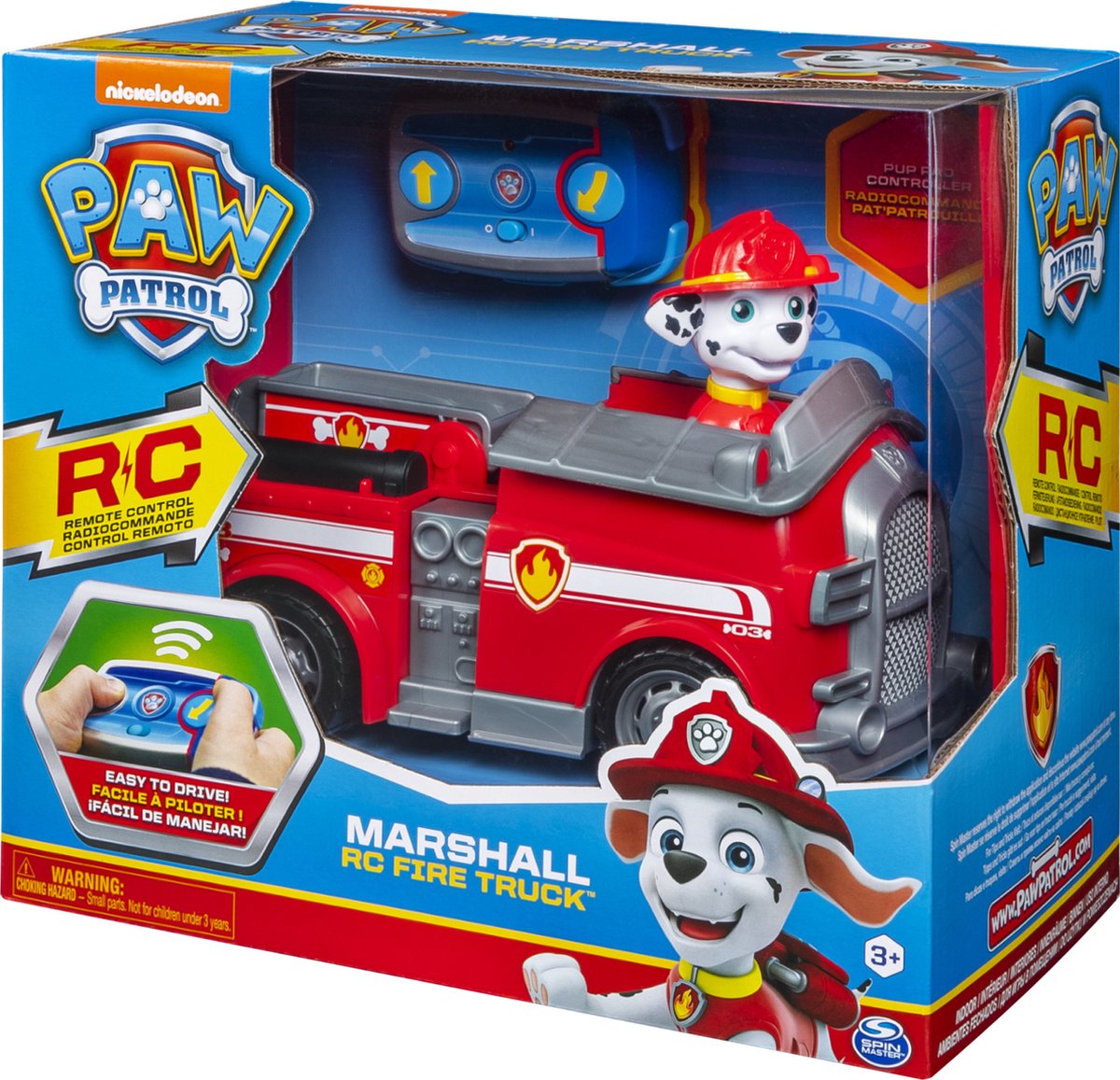 PAW Patrol - Marshall - Brandweerwagen - 2,4 GHz - RC - Speelgoedvoertuig — afbeelding 4