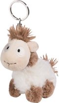 sleutelhanger Lama Floffi¬†junior 10 cm pluche beige/bruin