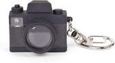 sleutelhanger camera led 3,5 x 3 cm zwart