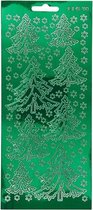 foliestickers kerstboom 1 stickervel groen