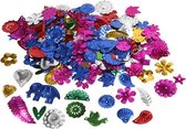 paillettenmix carnaval fel gekleurd 15-45 mm 30 gram