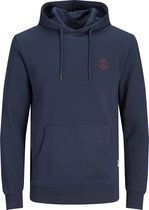 JACK&JONES JJEBASIC LOGO SWEAT HOOD Heren Trui - Maat S