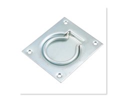 Luikring inlatend, verzinkt 75 x 90 mm