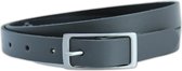 Fana Belts Dames Riem Grijs - Taillemaat 115 - Leren Dames riem - Smalle Riem