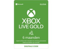 Microsoft Xbox Live Gold - 6 Maanden abonnement - Xbox Series X|S, Xbox One  & Xbox 360... | bol.com