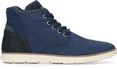 Sacha - Heren - Donkerblauwe nubuck veterboots - Maat 43